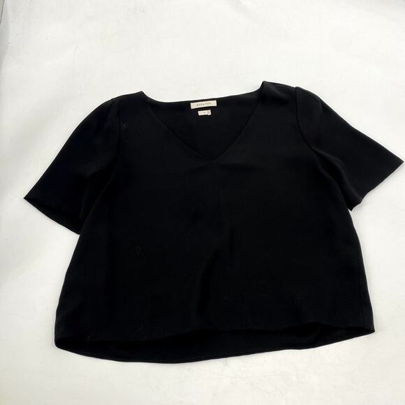 Aritzia Babaton Black V neck Blouse - Picture 2 of 5